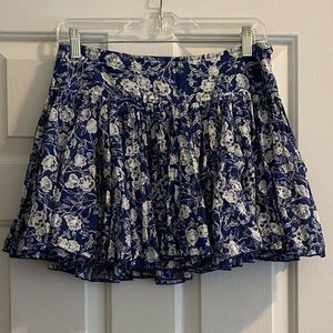 RAGA mini skirt in floral blue